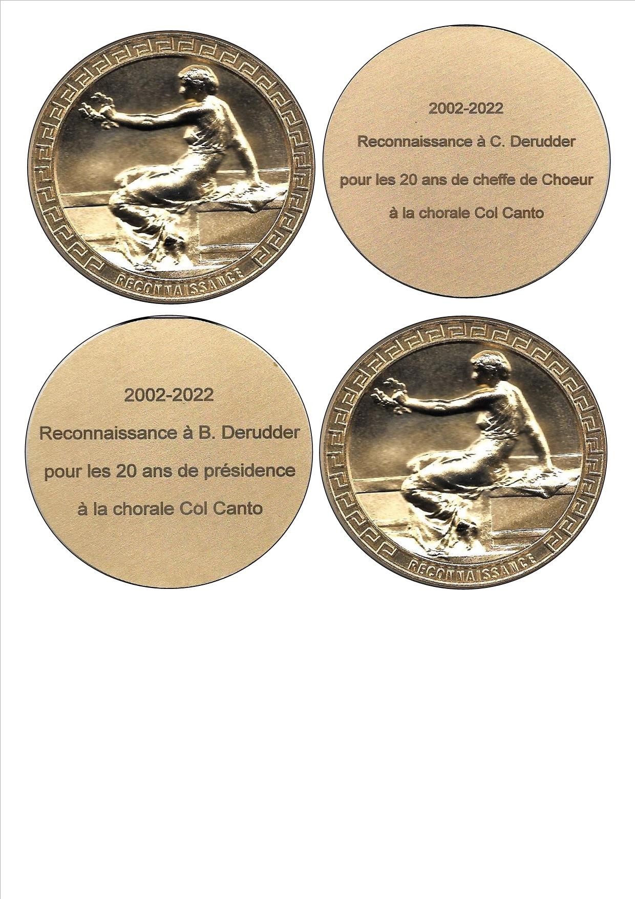 Medaille cecile et bernard