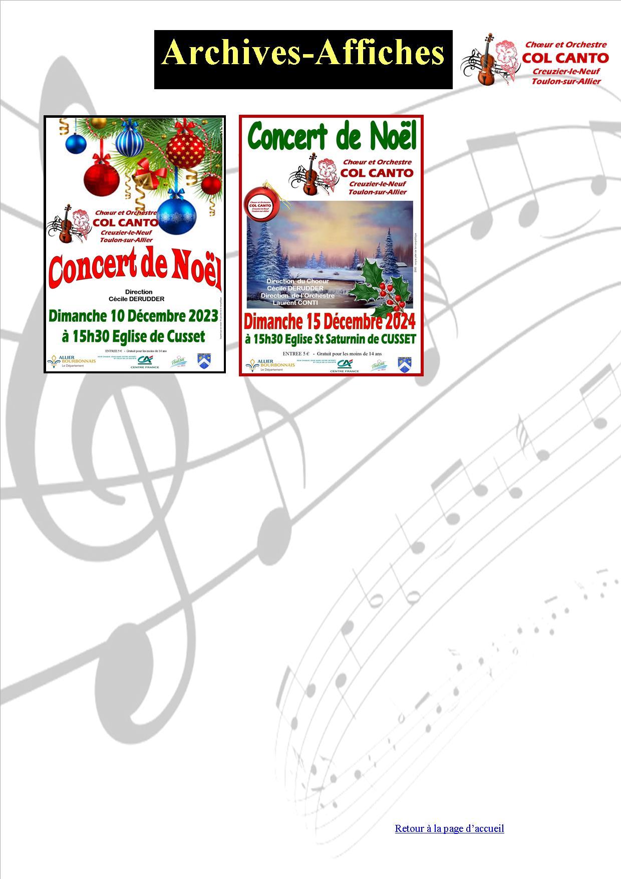 Affiche archive noel