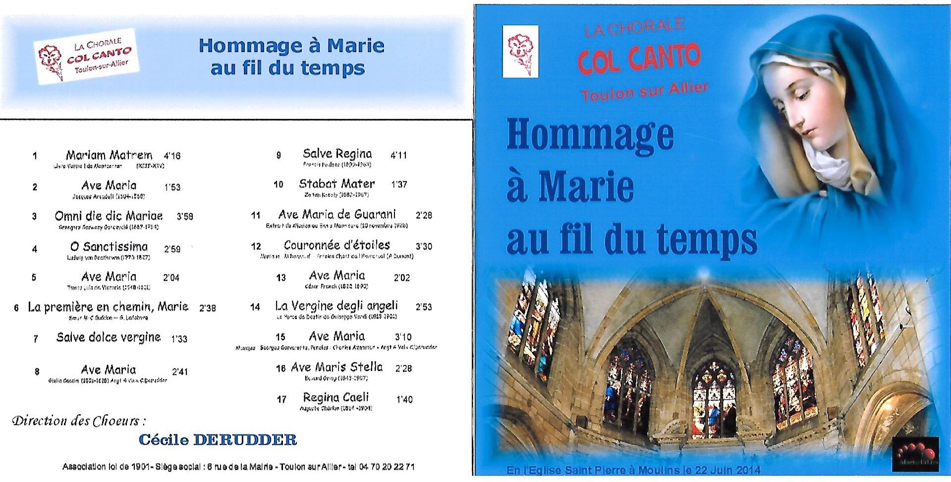 Cd concert a marie 2015